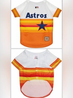 MBL Houston Astros vintage throwback jersey for dogs